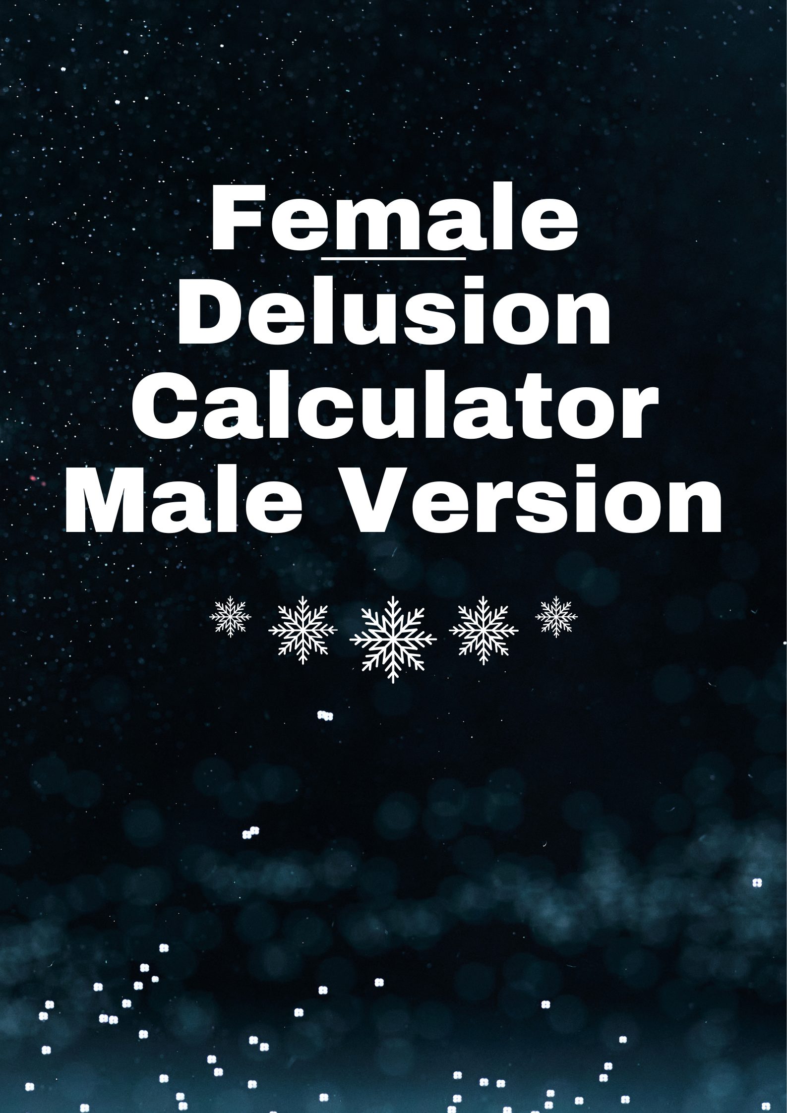 female delusion calculator male version